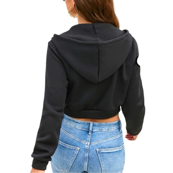 NWT Crop Hoodie - Picture 3 of 3
